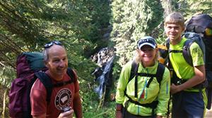 Picture of my family enjoying the beautiful outdoors of Montana as we hike to a mountain lake. Picture of my family enjoying the beautiful outdoors of Montana as we hike to a mountain lake.