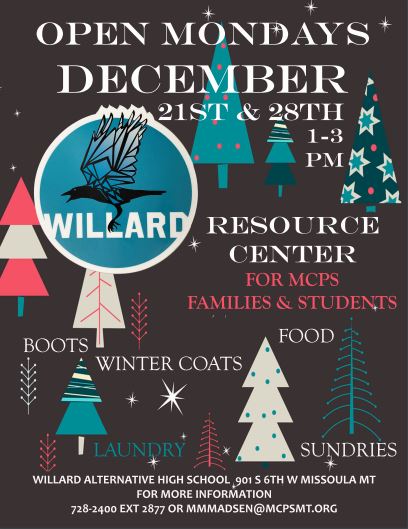 Willard Resource Center Flyer 