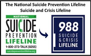 Suicide Hotline Dial #988