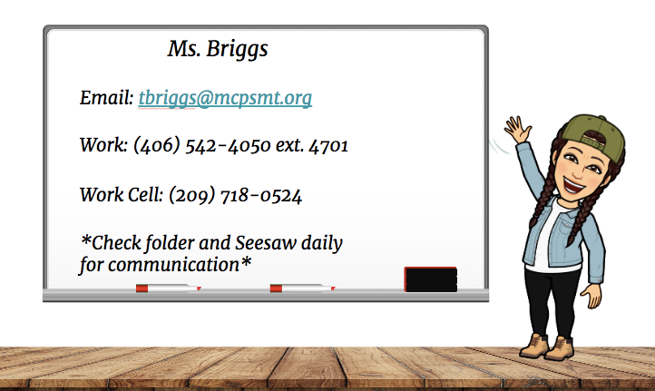 Briggs Tess Kindergarten Contact Me