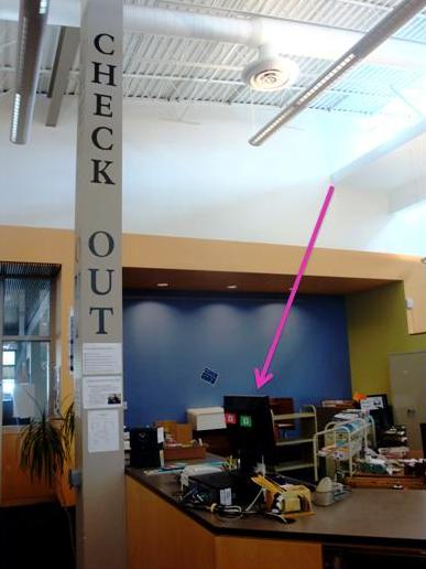Library Learning Commons Circulation Desk