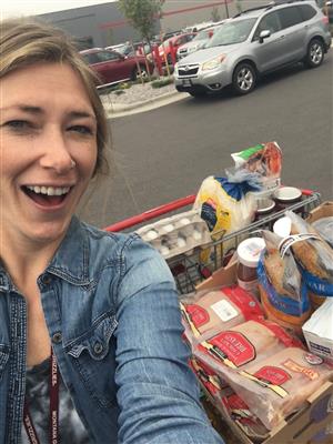 Me shopping at Costco for Culinary!